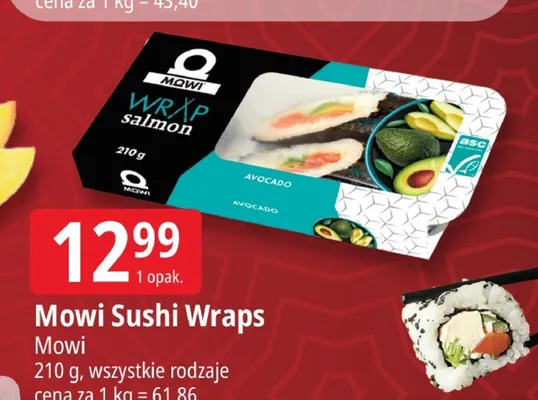 Mowi Sushi Wraps promocja w Leclerc