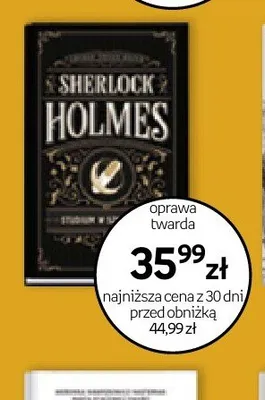 Książka Sherlock Holmes oprawa twarda promocja w Empik