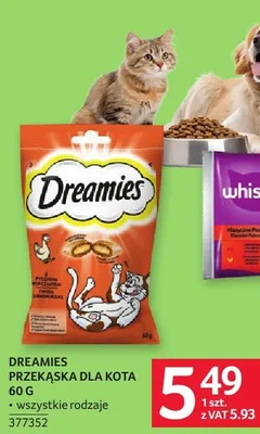 Przekąska dla kota Dreamies 60 g promocja w Selgros