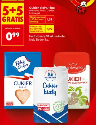 Cukier biały promocja w Biedronka