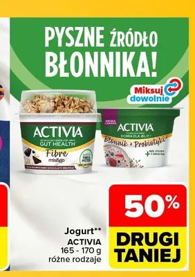Jogurt Activia Błonnik + Probiotyki promocja w Carrefour Market