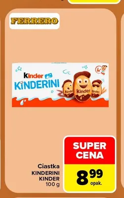 Ciastka Kinderini Kinder promocja w Carrefour Market