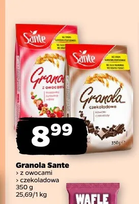 Granola z owocami Sante promocja w Netto