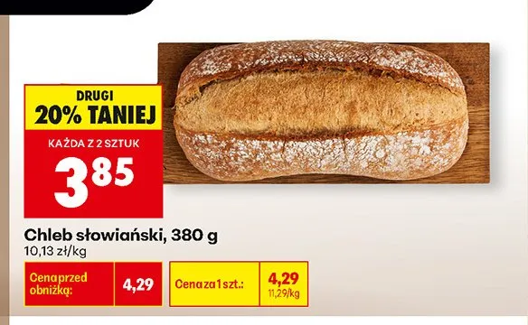 Chleb słowiański promocja w Biedronka