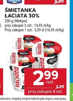 Śmietanka Łaciata 30% promocja w Stokrotka