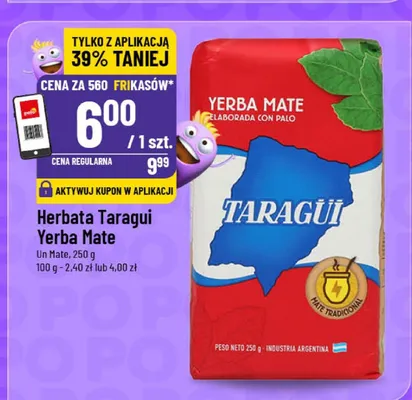 Herbata Taragui Yerba Mate Un Mate promocja w POLOmarket