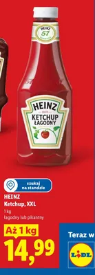 Ketchup łagodny lub pikantny, XXL promocja w Lidl