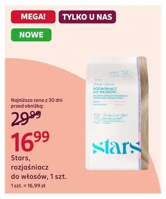 Rozjaśniacz do włosów Stars promocja w Rossmann