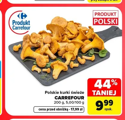 Polskie kurki świeże Carrefour promocja w Carrefour Market