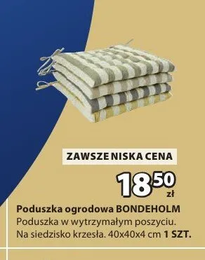 Poduszka ogrodowa BONDEHOLM promocja w Jysk
