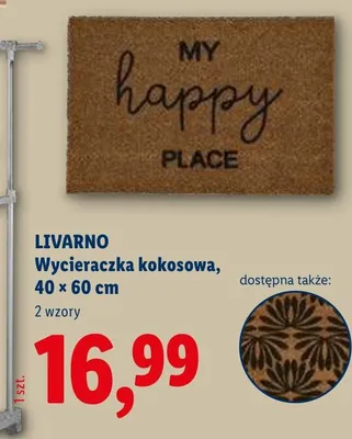 Wycieraczka kokosowa LIVARNO 40x60cm promocja w Lidl