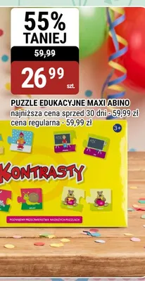 Puzzle edukacyjne Maxi Abino promocja w bi1