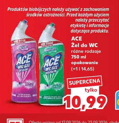 Żel do WC Ace promocja w Kaufland