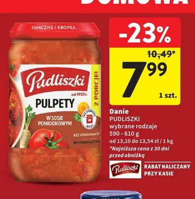 Danie Pudliszki promocja w Intermarche