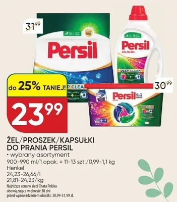 Żel/proszek/kapsułki do prania Persil promocja w Chata Polska