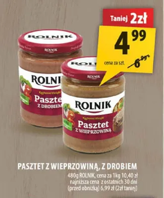 Pasztet z wieprzowiną Rolnik promocja w Arhelan