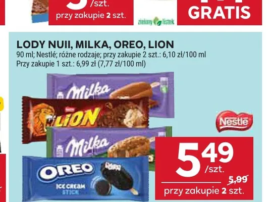 Lody Nuii promocja w Stokrotka