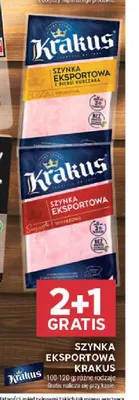 Szynka eksportowa z piersi kurczaka Krakus promocja w Stokrotka