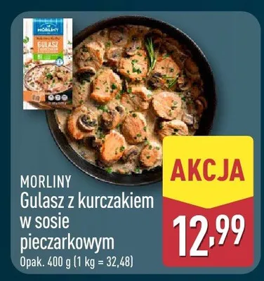 Gulasz z kurczakiem w sosie pieczarkowym promocja w Aldi