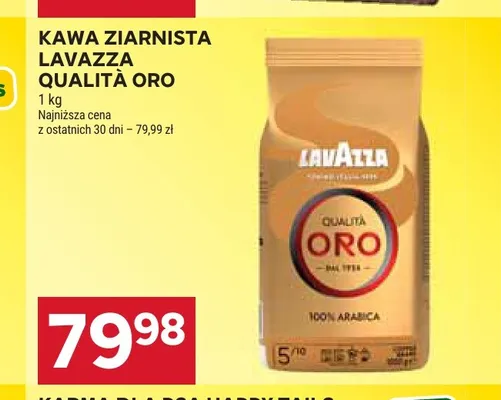 Kawa ziarnista Lavazza Qualità Oro promocja w Stokrotka