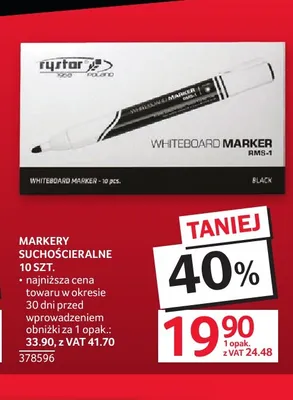Markery suchościeralne Rystor 10-pak promocja w Selgros