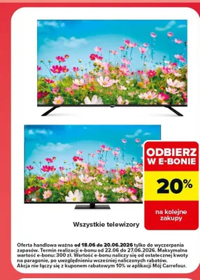 Telewizor promocja w Carrefour