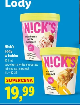 Lody w kubku sea salt caramel promocja w Lidl