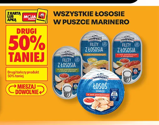 Filety z łososia w sosie pomidorowym z warzywami Marinero promocja w Biedronka
