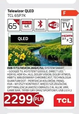 Telewizor QLED TCL 65P7K promocja w kakto.pl
