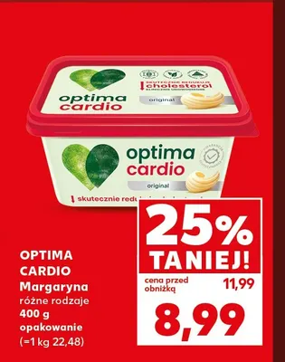 Margaryna Optima Cardio original promocja w Kaufland