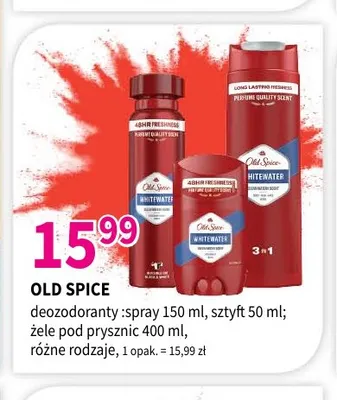 Dezodorant w sztyfcie Old Spice Whitewater promocja w Drogerie Polskie