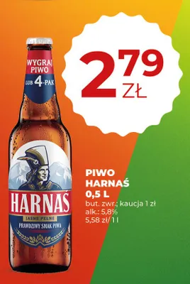 Piwo Harnaś Jasne Pełne promocja w Duży Ben