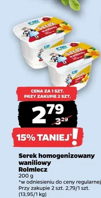 Serek homogenizowany waniliowy promocja w Netto