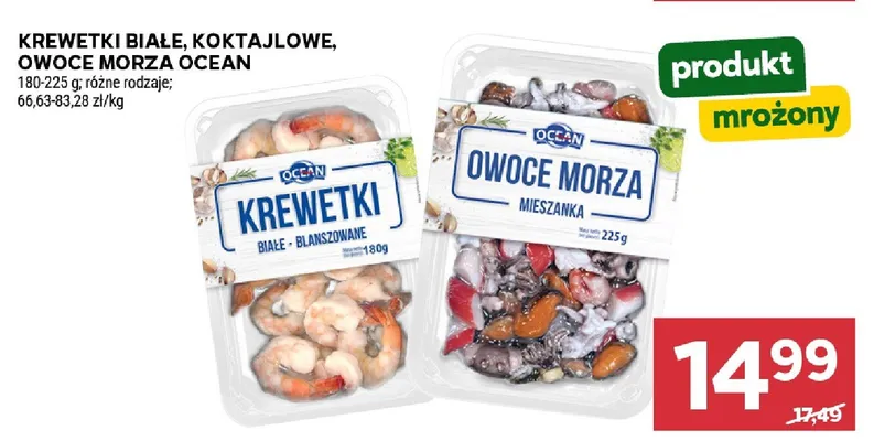 Mieszanka owoce morza Ocean promocja w Stokrotka