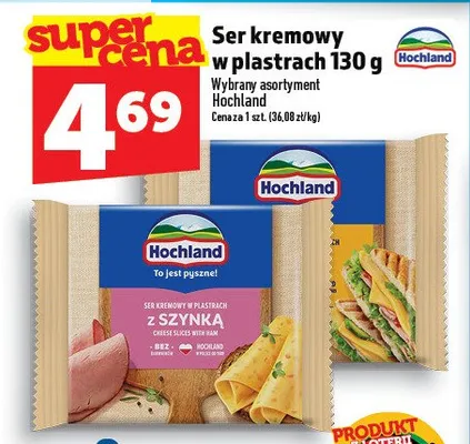 Ser kremowy w plastrach promocja w TOPAZ