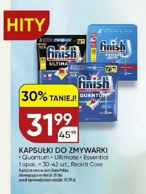 Kapsułki do zmywarki Finish Quantum promocja w Chata Polska