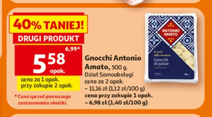 Gnocchi di patate Antonio Amato promocja w Auchan