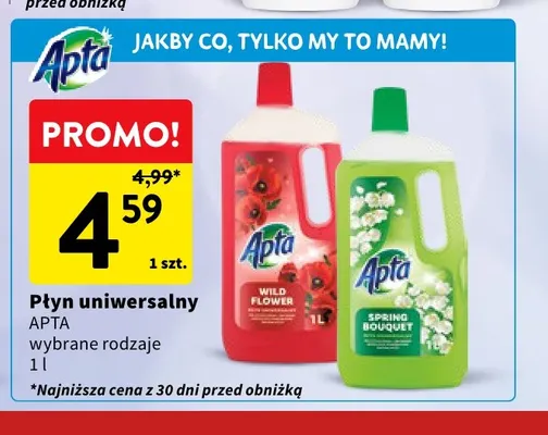 Płyn uniwersalny Wild Flower Apta promocja w Intermarche