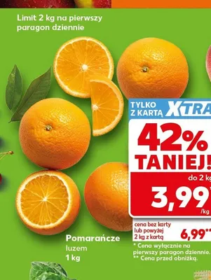Pomarańcze luzem promocja w Kaufland
