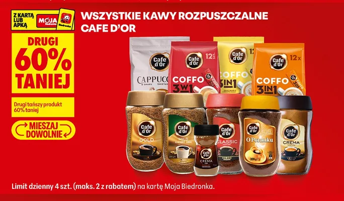 Kawa rozpuszczalna Cafe D'Or Classic promocja w Biedronka