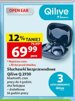 Słuchawki bezprzewodowe Qilive Q.1930 promocja w Auchan