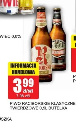 Piwo Raciborskie Twierdzowe promocja w Bingo
