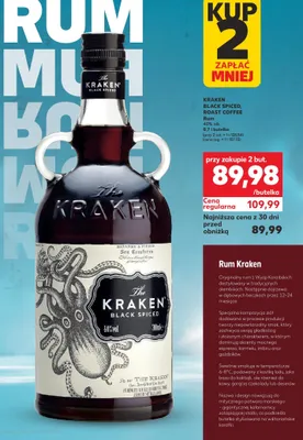 Rum Black Spiced, Roast Coffee 40% alk. promocja w Kaufland