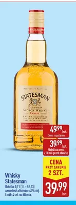 Whisky Statesman promocja w Aldi