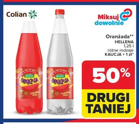 Oranżada Hellena czerwona promocja w Carrefour