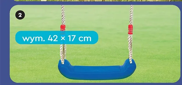 Huśtawka ogrodowa 42x17cm promocja w Biedronka