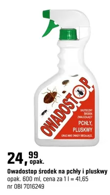 Owadostop środek na pchły i plusky promocja w OBI