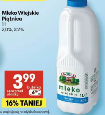 Mleko Wiejskie promocja w Delikatesy Centrum