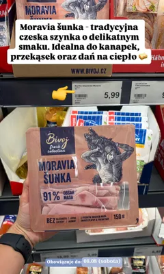 Szynka wieprzowa Bivoj Moravia promocja w Aldi