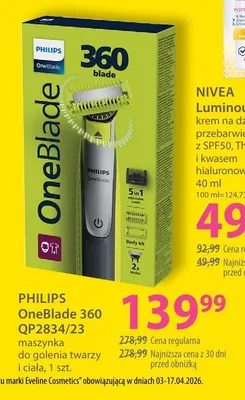 Krem na dzień przeciw przebarwieniom z SPF50, Thiamidolem i kwasem hialuronowym Luminous630 promocja w Hebe